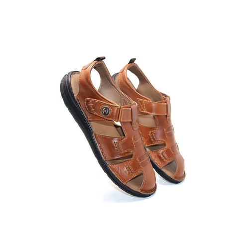 Stylish Leather Sandal - 1706LBN