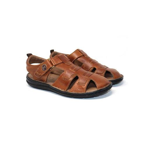 Stylish Leather Sandal - 1706LBN