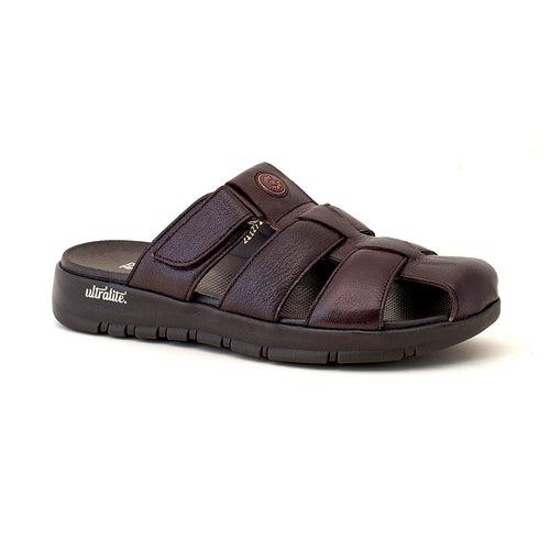 Ultralite Leather Sandals for Men-1127-CHRY/TN