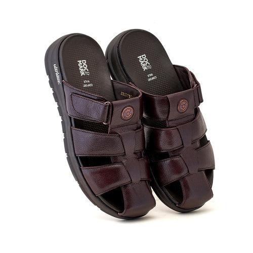 Ultralite Leather Sandals for Men-1127-CHRY/TN