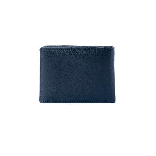 Genuine Leather Bifold Wallet  with detachable Card Case/Money Clip - MNDN44 BK/CHRY/TN