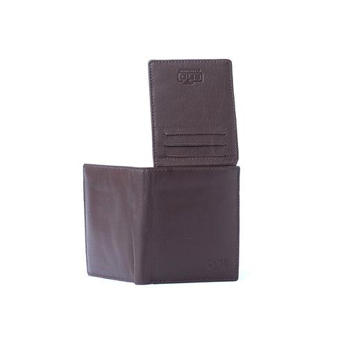 Genuine Leather RFID Card Protected Slim Formal/Casual/ Wallet for Men- MNDN28 BK/BN/CHRY/TN