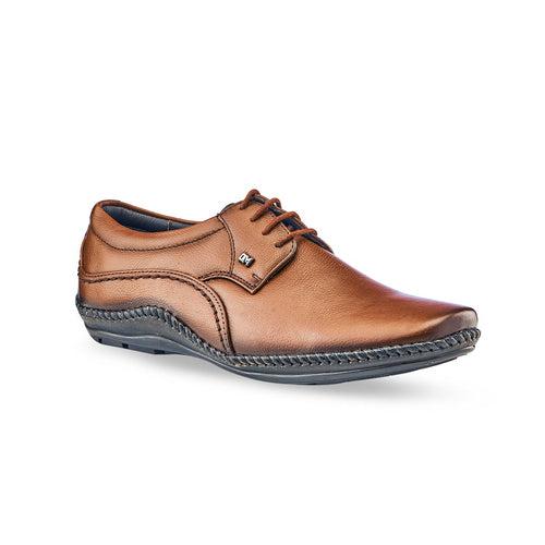 Genuine Leather Derbys Formal Shoes- 688 BK/TN