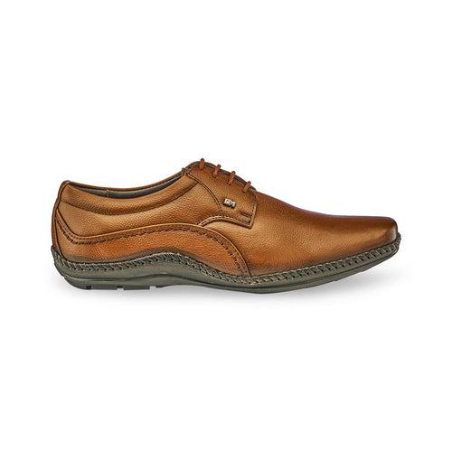 Genuine Leather Derbys Formal Shoes- 688 BK/TN