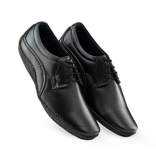 Genuine Leather Derbys Formal Shoes- 688 BK/TN