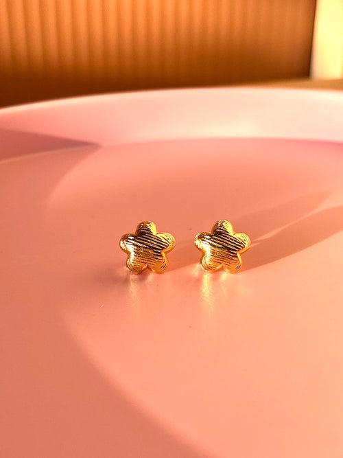 Golden bloom studs Earrings