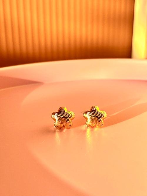 Golden bloom studs Earrings