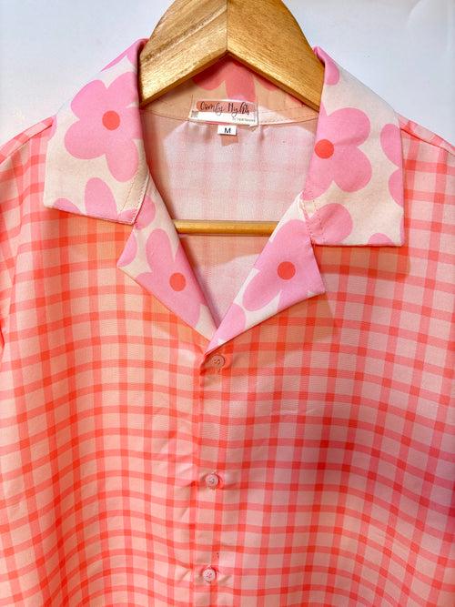 Cherry Blossom Check Sleepwear