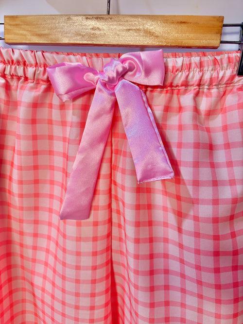 Cherry Blossom Check Sleepwear