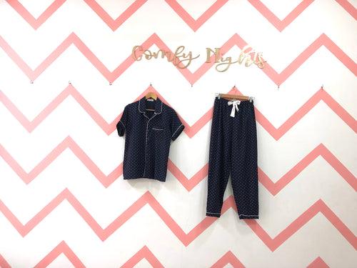 Blue Polka Pj Set