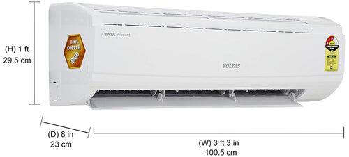 Voltas 1.5 Ton 3 Star Non-Inverter Split AC (183DZZ, White)