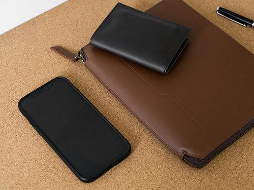 Capra - Card & Cash Wallet / Dark Tan