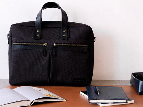 Dean Messenger - Laptop Workbag (Charcoal) + Desk Tray - Black (Regular)