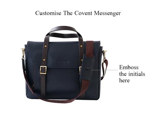 Covent Messenger - Blue & Dark Tan