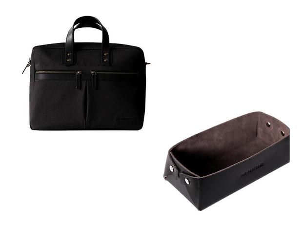 Dean Messenger - Laptop Workbag (Charcoal) + Desk Tray - Black (Regular)