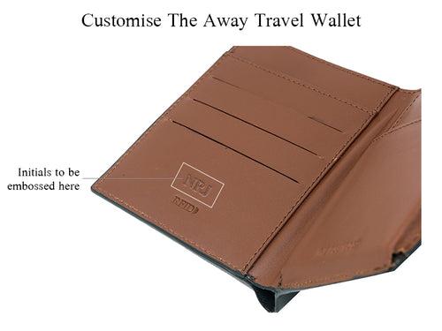 Away Travel Wallet - Emerald Green & Tan