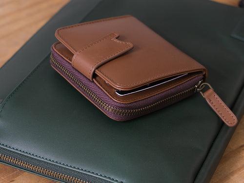 Sienna Bifold Zipper Wallet (Classic Tan)