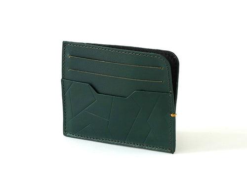 Sterling Card Holder - Emerald Green