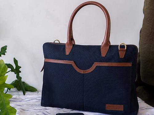 Louise Laptop Bag (Oxford Blue)