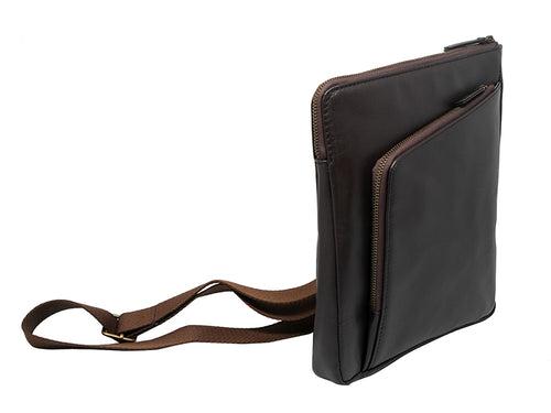 Wayfarer 2.0 - Passport & Tablet Travel Sling / Dark Tan