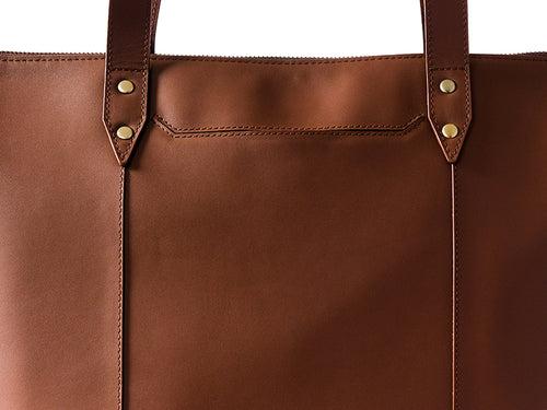 CECE - Leather Work Tote / Classic Tan