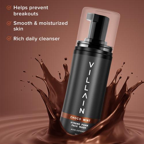 Villain Xtreme Foam Face Wash (Chocomint)