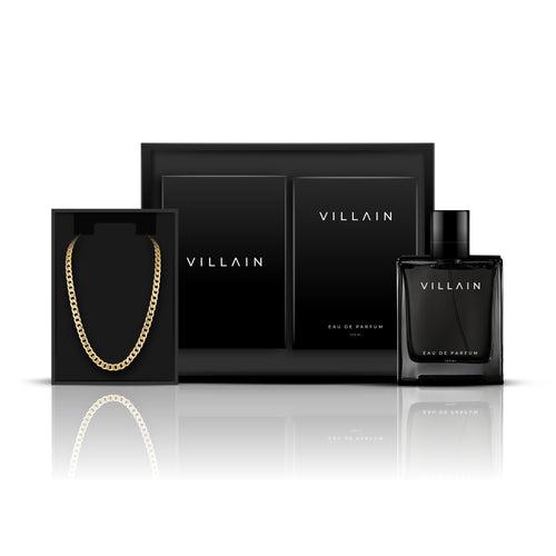 VILLAIN WICKED COMBO - VILLAIN CLASSIC PERFUME AND VILLAIN GOLD CHAIN