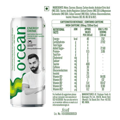 Ocean Energy Drink (Sustainable Edition) - Enriched with Plant-Based Caffeine