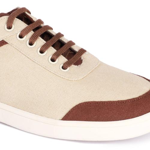 Dan Eco-Sole Sneakers Beige and Brown Women