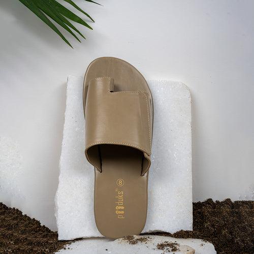 Iru Cloak Vegan Leather Slides Men