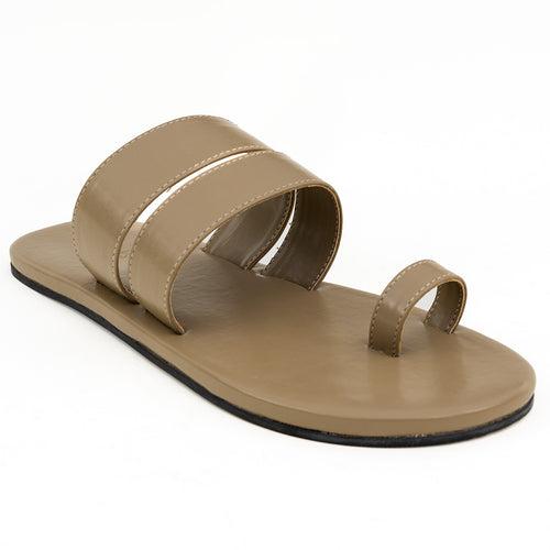 Uri Toe-Ring Vegan Leather Slides Men