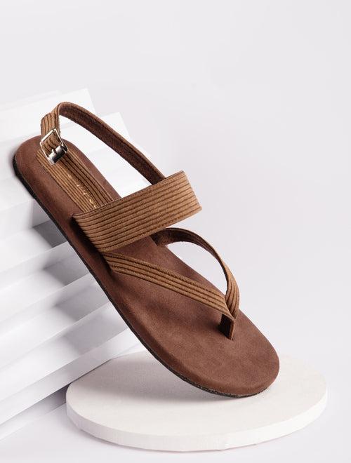 Hiver Thong-Strap Corduroy Sandals Men