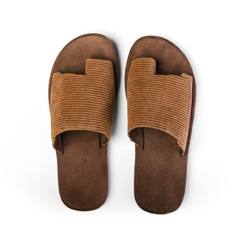 Iru Luxe - Cloak Corduroy Brown Slides