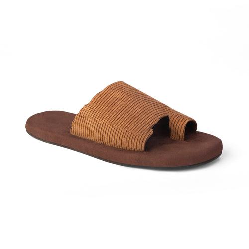 Iru Luxe - Cloak Corduroy Brown Slides