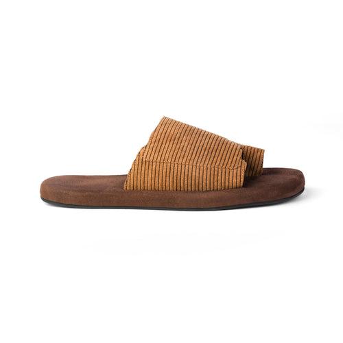 Iru Luxe - Cloak Corduroy Brown Slides