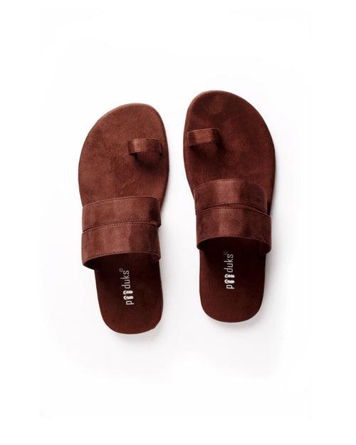 Uri Toe-Ring Vegan Suede Slides Men Thrift Edit