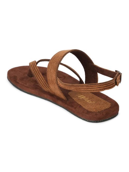 Hiver Thong-Strap Corduroy Sandals Men