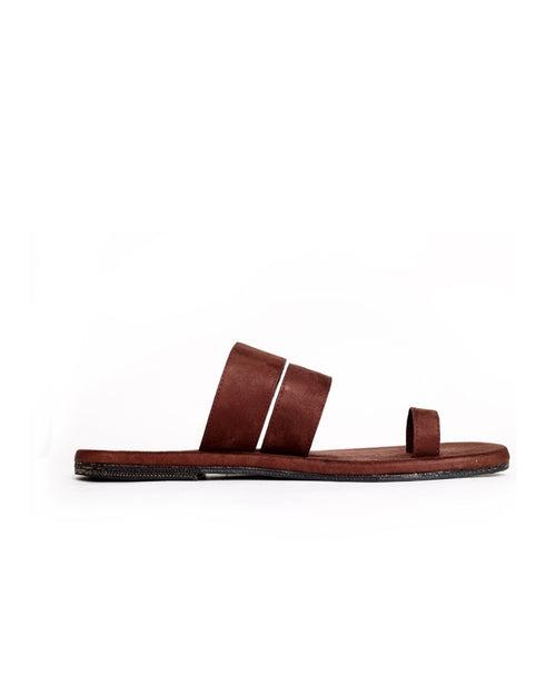 Uri Toe-Ring Vegan Suede Slides Men