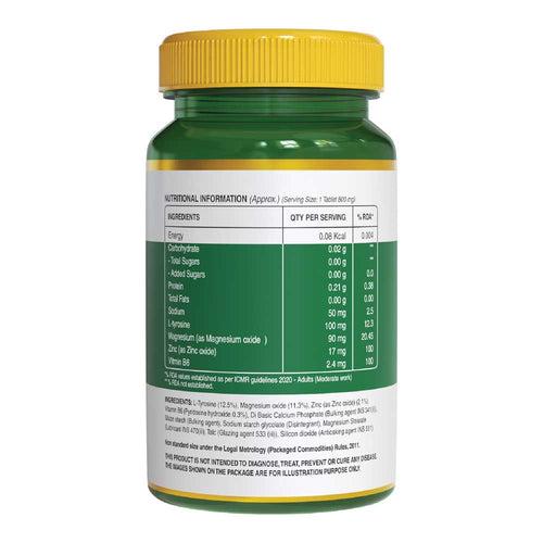 Zinc-ZMA with Magnesium & Vitamin B6 | Boosts Immunity & Supports Bone Health - 60 Tabs