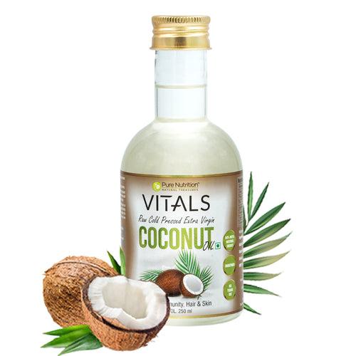 Vitals Raw Cold Pressed Extra Virgin Coconut Oil - 250ml