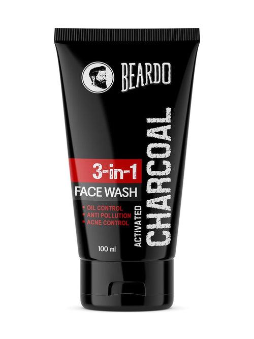 Beardo Activated Charcoal 3in1 Face Wash For Men 100 ml