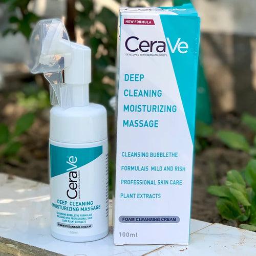Cerave Deep Cleaning Moisturizing Massage Foam Cream 100 ml