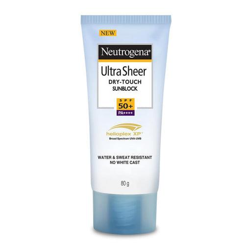 Neutrogena Ultra Sheer Dry Touch Sunblock, SPF 50+ Sunscreen 80g