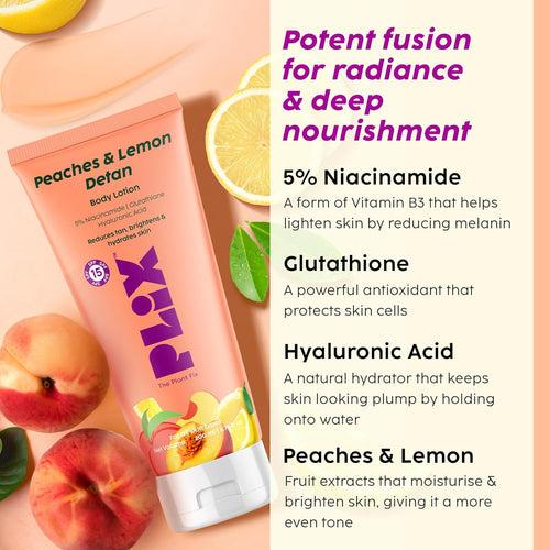 PLIX Peaches & Lemon Detan Body Lotion SPF15 - 200ml