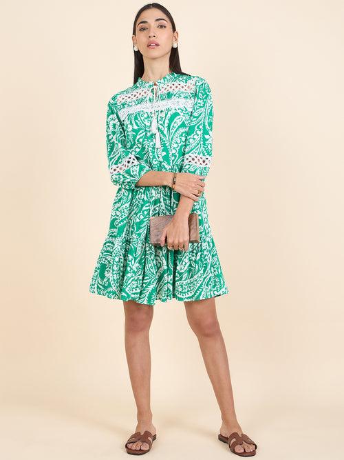 Gipsy Stylish Women Dress Summer  Collection Green