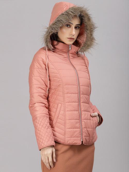 Onion Pink Regular Fit Winter Jacket for Gipsy Women – Stylish & Cozy Winter Collection