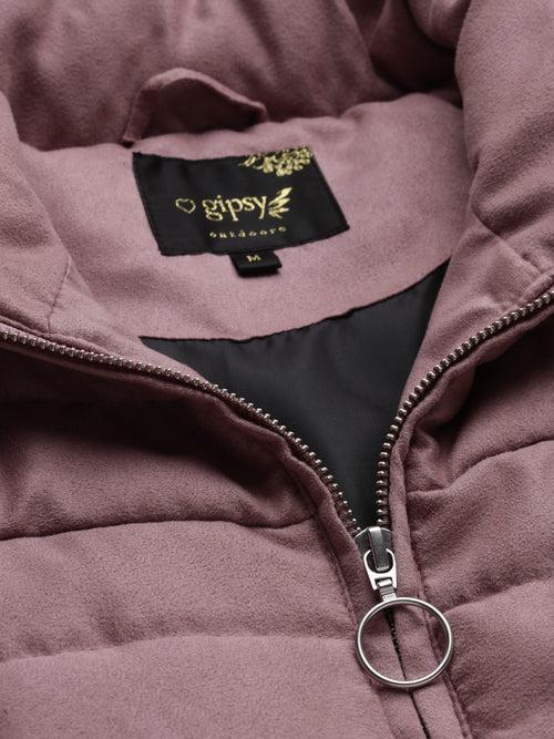 Rose Gold Regular Fit Winter Jacket for Gipsy Women – Stylish & Cozy Winter Collection