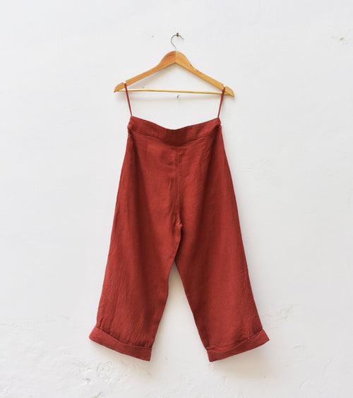 Rust cotton linen co ord set