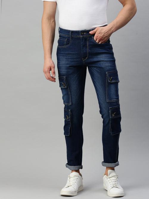 DENIM JEANS FOR MEN HAVING SIX POCKETS