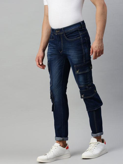 DENIM JEANS FOR MEN HAVING SIX POCKETS